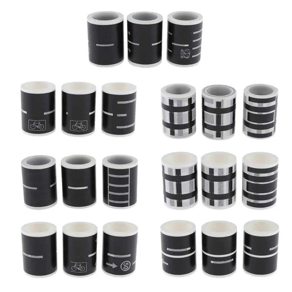 3 шт. клейкая игрушечная машина, дорожная наклейка, съемная малярная лента, детский автомобиль, игра