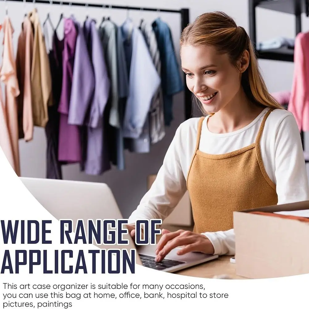 

НОВАЯ прочная художественная сумка-портфолио, водонепроницаемая сумка для хранения плакатов из ПВХ, большой вместительный органайзер для художественных произведений, студенческий