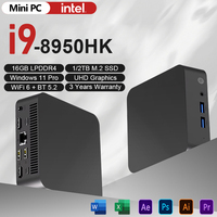2025 Mini PC Intel Core i9 8950HK Windows 11 Pro Desktop Pc Gaming Computer 16GB DDR4 1TB 2TB SSD WiFi6 BT5.2 4K Portable Pc