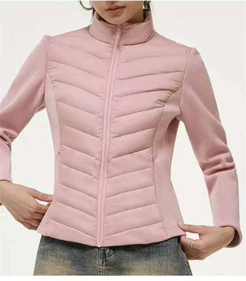 2026 New Women Light and Thin Down Cotton Coat Windproof Warm Autumn Winter Cotton Jacket Thin Design Outdoor Sports Jacket