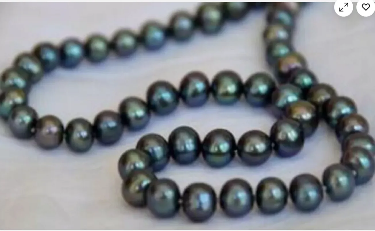 

Ожерелье из натурального таитянского черного жемчуга диаметром 18 дюймов 8-9 мм с круглым жемчугом