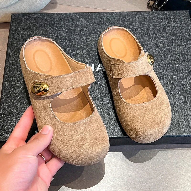 Shock Absorbing Cushion Women Summer Slippers Flat Anti Slip Sole Relieve Pressure Student Long Standing Shoes