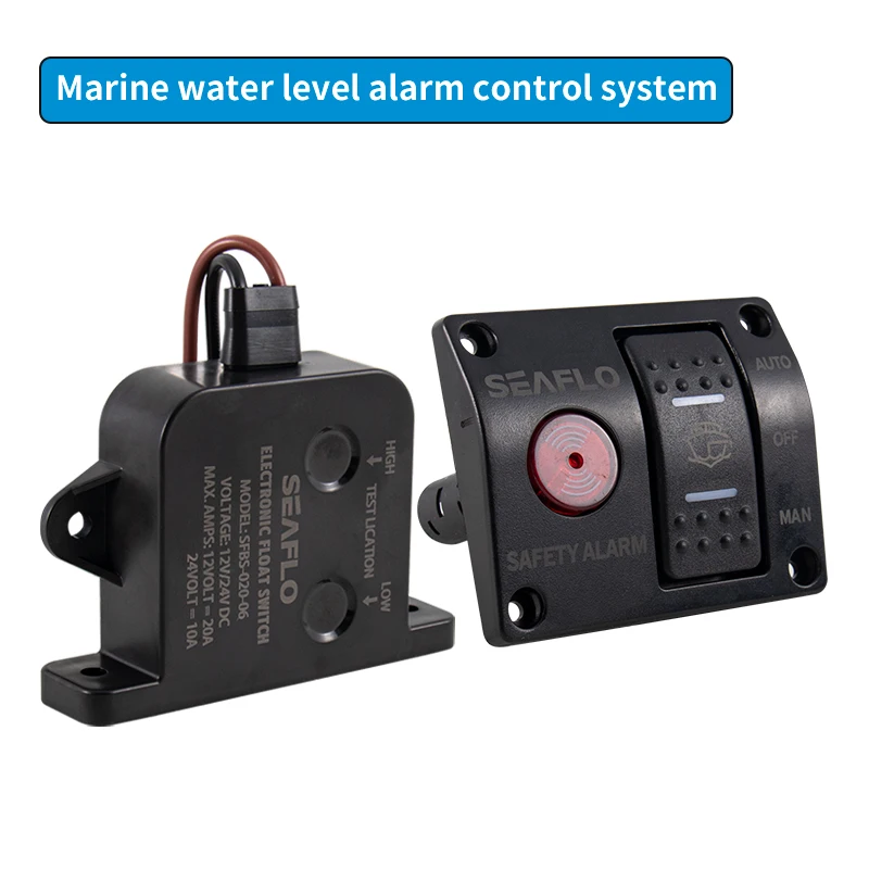 Panel de interruptor de detección de nivel de agua marina, sistema de alarma automático, bomba de sentina, accesorios de detección de alarma