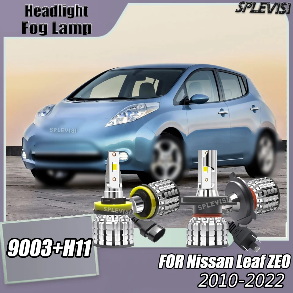 

3570 CSP Upgraded Chips LED Headlight Fog For Nissan Leaf ZE0 2010 2011 2012 2013 2014 2015 2016 2017 2018 2019 2020 2021 2022