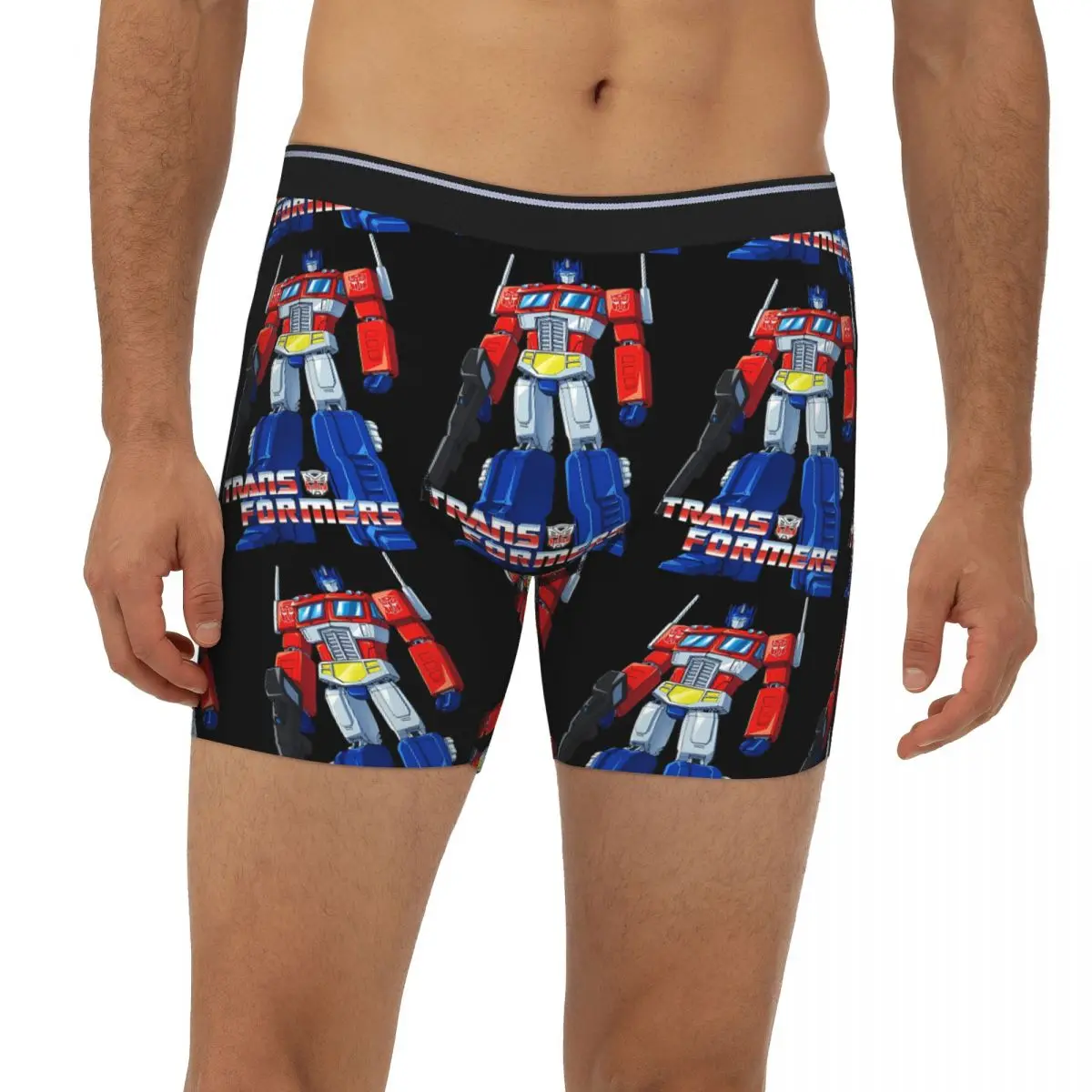 

Optimus Prime GEN ONE Transformers Long Boxer Underpants Short Men Panties Comfortable Underwear for Homme Man Boyfriend Gifts