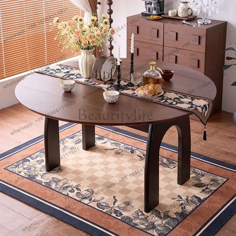 ld Extendable Luxury Dining Table Modern Wood Mobile Kitchen Restaurant Study  Designer Muebles Living Room Furniture
