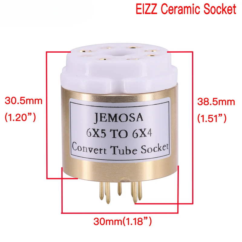 8Pin to 7Pin Tube Socket Adapter, Compatible with 6X5G 6Z5P 6X4 EZ90 HiFi Amplifier