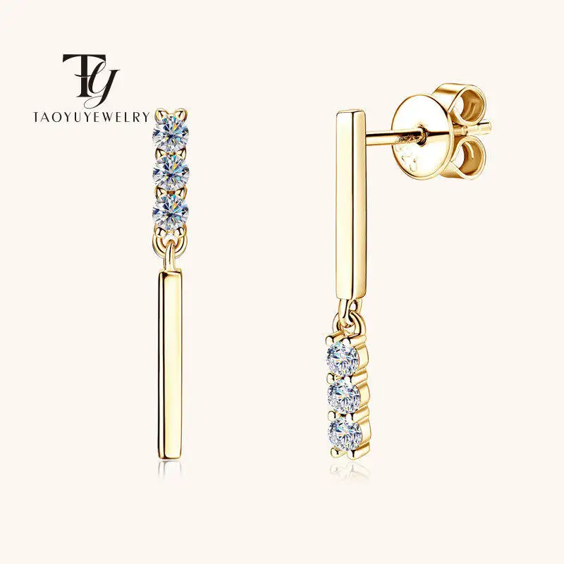 

Minimalist D Color Moissanite Women's Earrings S925 Sterling Silver Jewelry Irregular Earrings High-end Design Engagement Gift