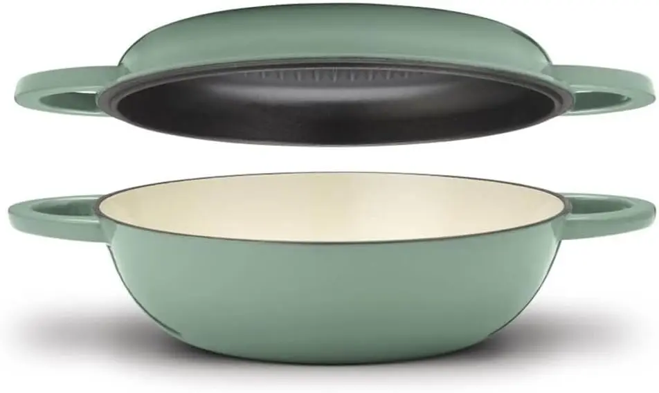 

2-in-1 Multipurpose Set (4 Qt. All Purpose Pan & 11" Grill Pan) - Sage Green