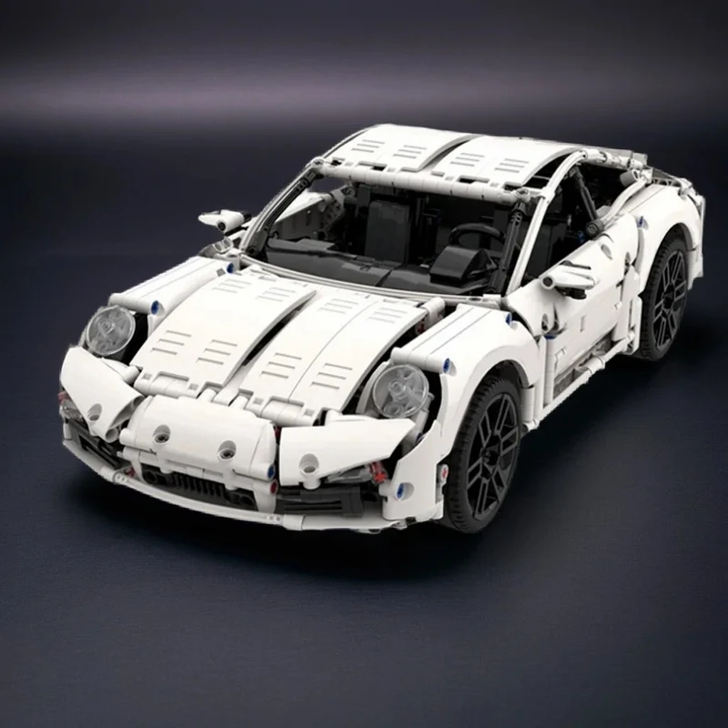 1687pcs MOC Sports Coupe Carrera Devo Technical Vehicle Engineering Model Building Blocks Module Diorama Figure Ship Toy Gift