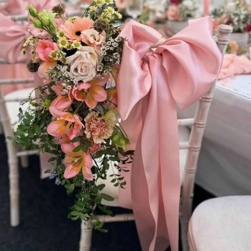 Reuze satijnen lint strikken, solide, stijlvolle, grote strikdecoraties voor cadeau, wand, feest, bruiloft, decoratie en meer