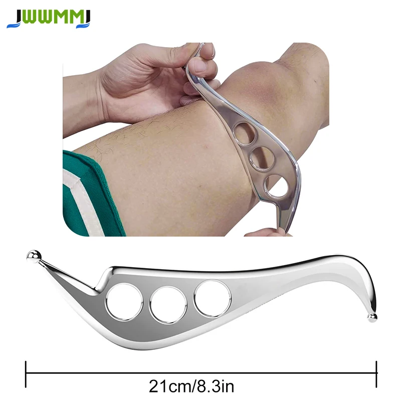 

1pcs Stainless Steel Fascia Knife for Muscle Tissue Release, Meridian Therapy, Leg Scraping Knife for Large and Small Legs