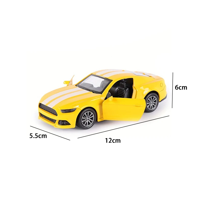 1:32 scale Wild Horse alloy sports car model; children's toy car; display piece; friction car; boy's collection; educational toy