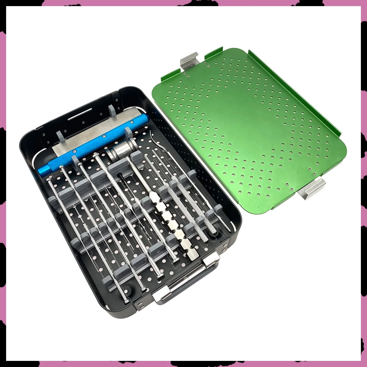 Trochlea Rectangular Sulcoplasty Instruments Small animal Orthopedic Pet surgical instruments with case