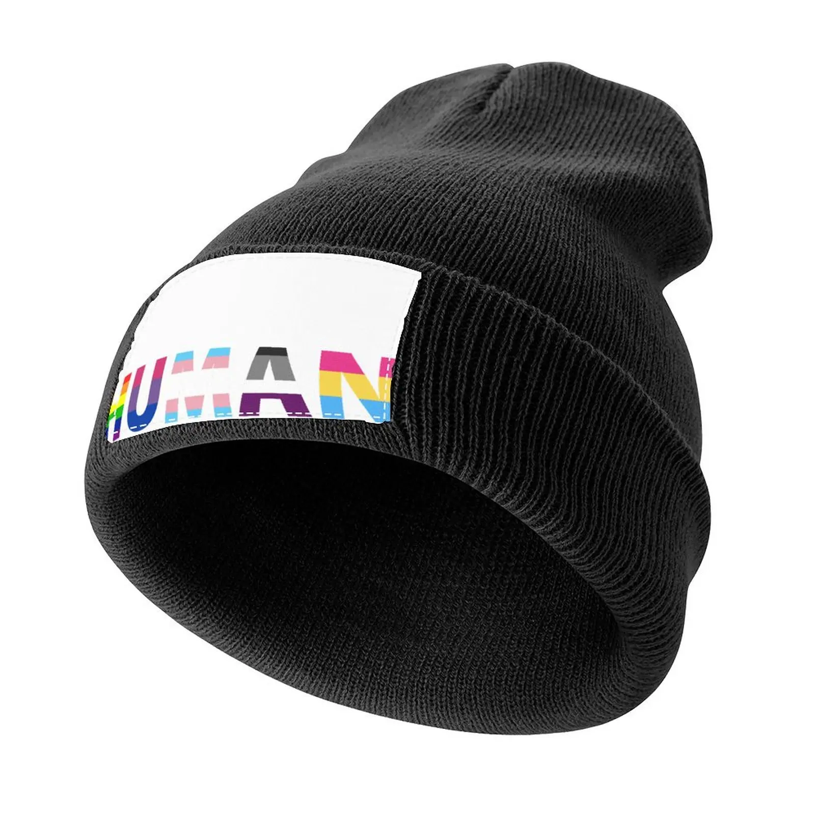 

Human Pride Flags - We Are All Human - Rainbow, Pride, Human After All Knitted Cap Trucker Hat Men Women's