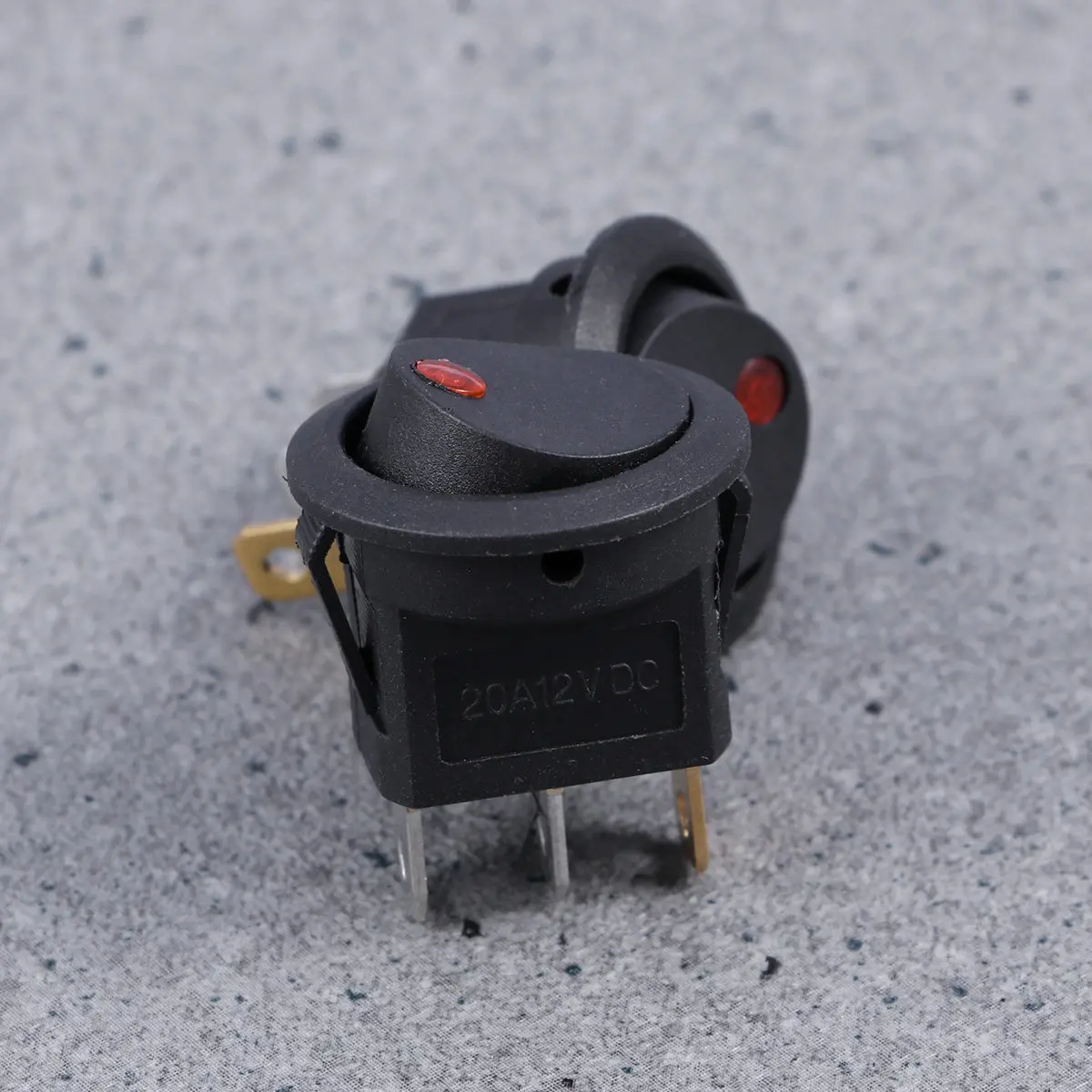 5Pcs 12V 16A LED Reset Push Button Switch 3 Pin Momentary on Off Toggle for Automotive Marine Motorcycle Work Lamps