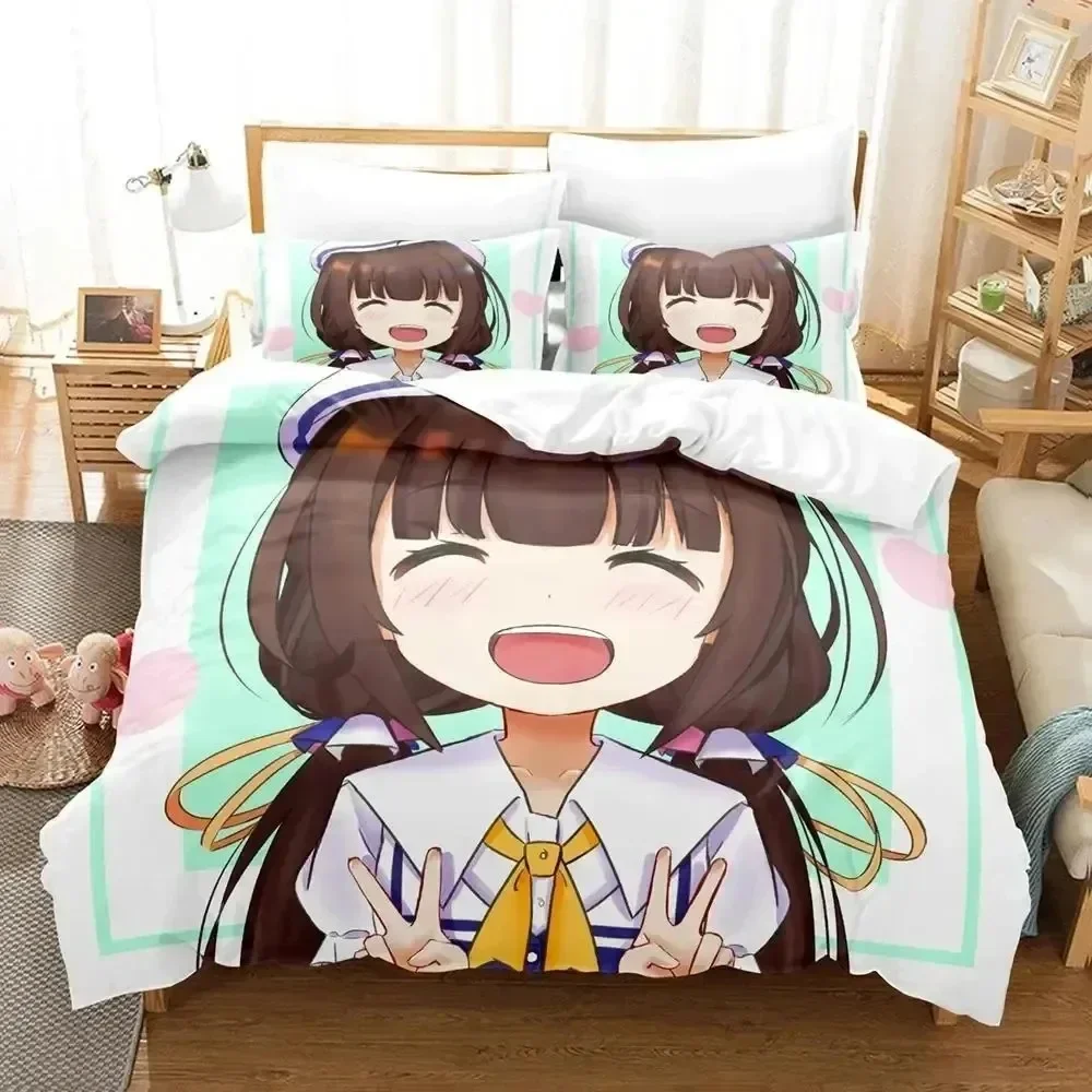 Anime Ryuos Work is Never Ai Bedding Set Bedroom Soft Modern Bedspreads Comefortable Kids Duvet Cover Quilt Cover And Pillowcase