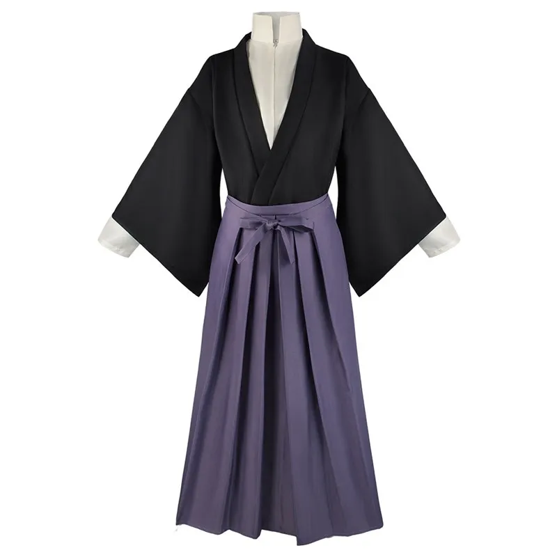 

Youthful Haunted Boy Haosan Cosplay Costume Halloween Stage Performance Kimono Set Wooden Spoon Performance Suit