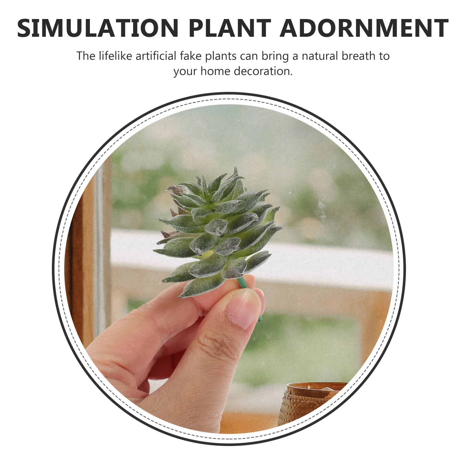 

6pcs Artificial Succulent Plants Realistic Faux Plastic Decorations for Home Office Hotels Restaurants Lifelike