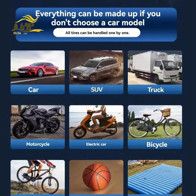 

A69P-Electric Ball Pump Portable Sports Automatic Ball Air Pump With Digital Precise Pressure Gauge