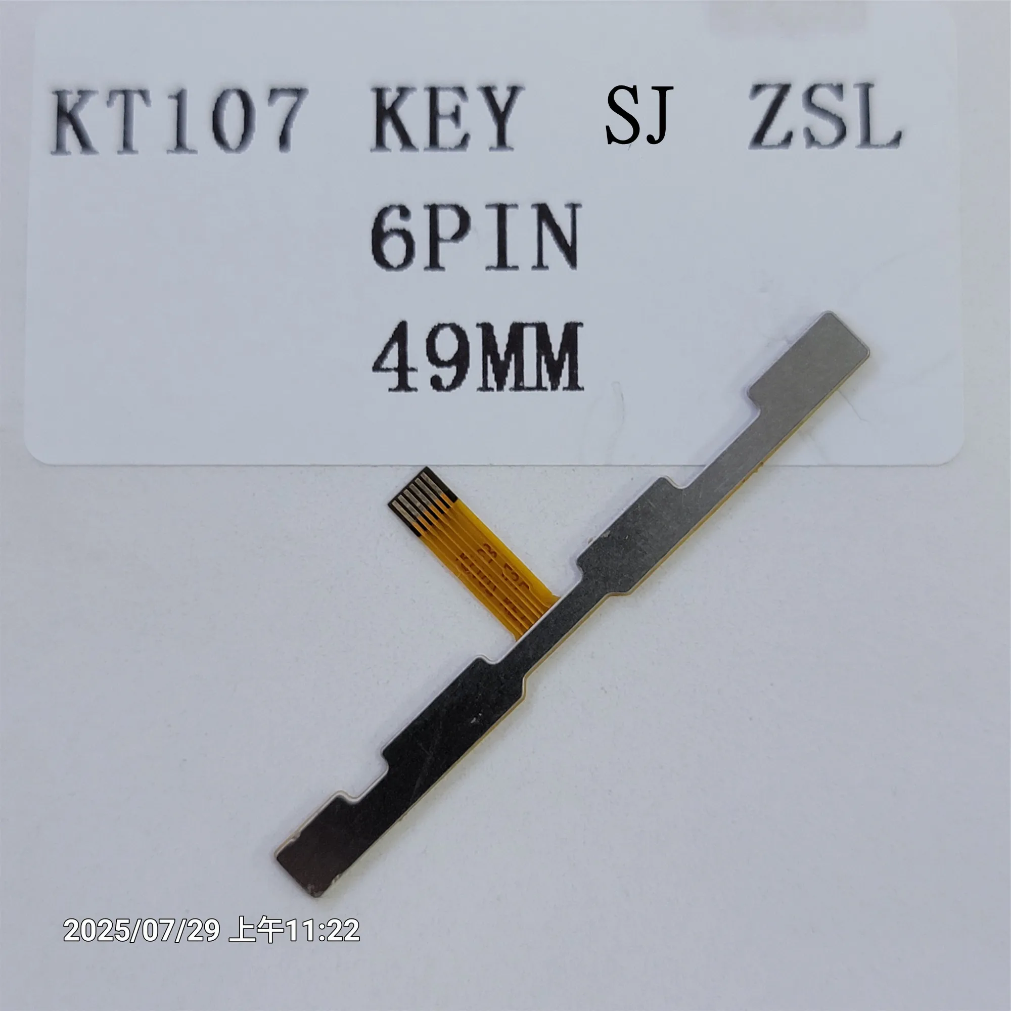 KT107 KEY SJ ZSL 6PIN 49MM Tablet spare parts Switch on off Power Volume button Cable Flex