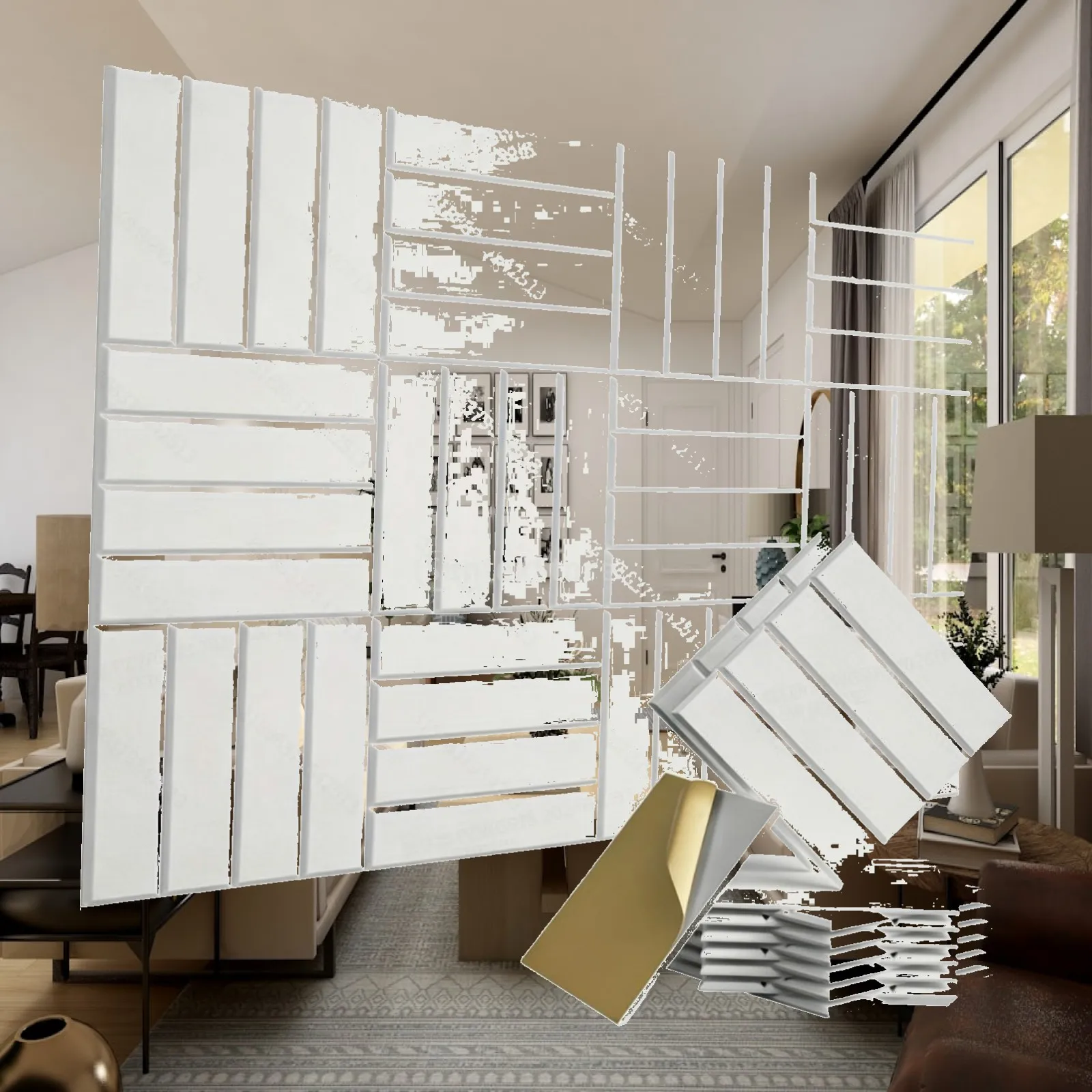 20x Acoustic Panels Soundproof Wall Panels Versatile 30cmx30cm Decor for Noise Reduction for Ceiling Office Recording Room