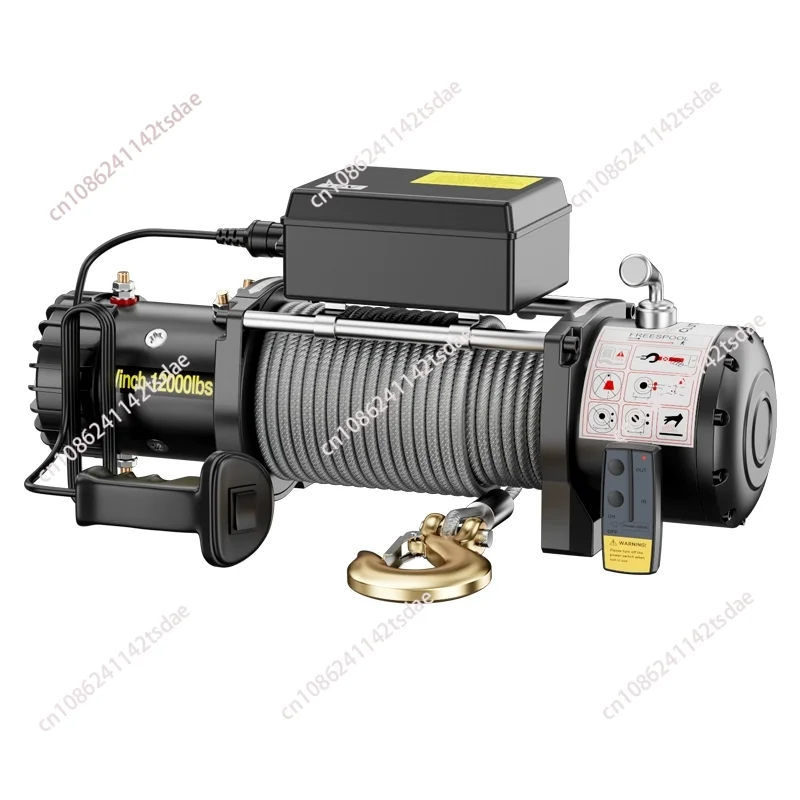 

Электрическая лебедка 12v12000 фунтов, установленная на автомобиле небольшой кран, самоспасательная электрическая лебедка, устройство для выпуска лебедки
