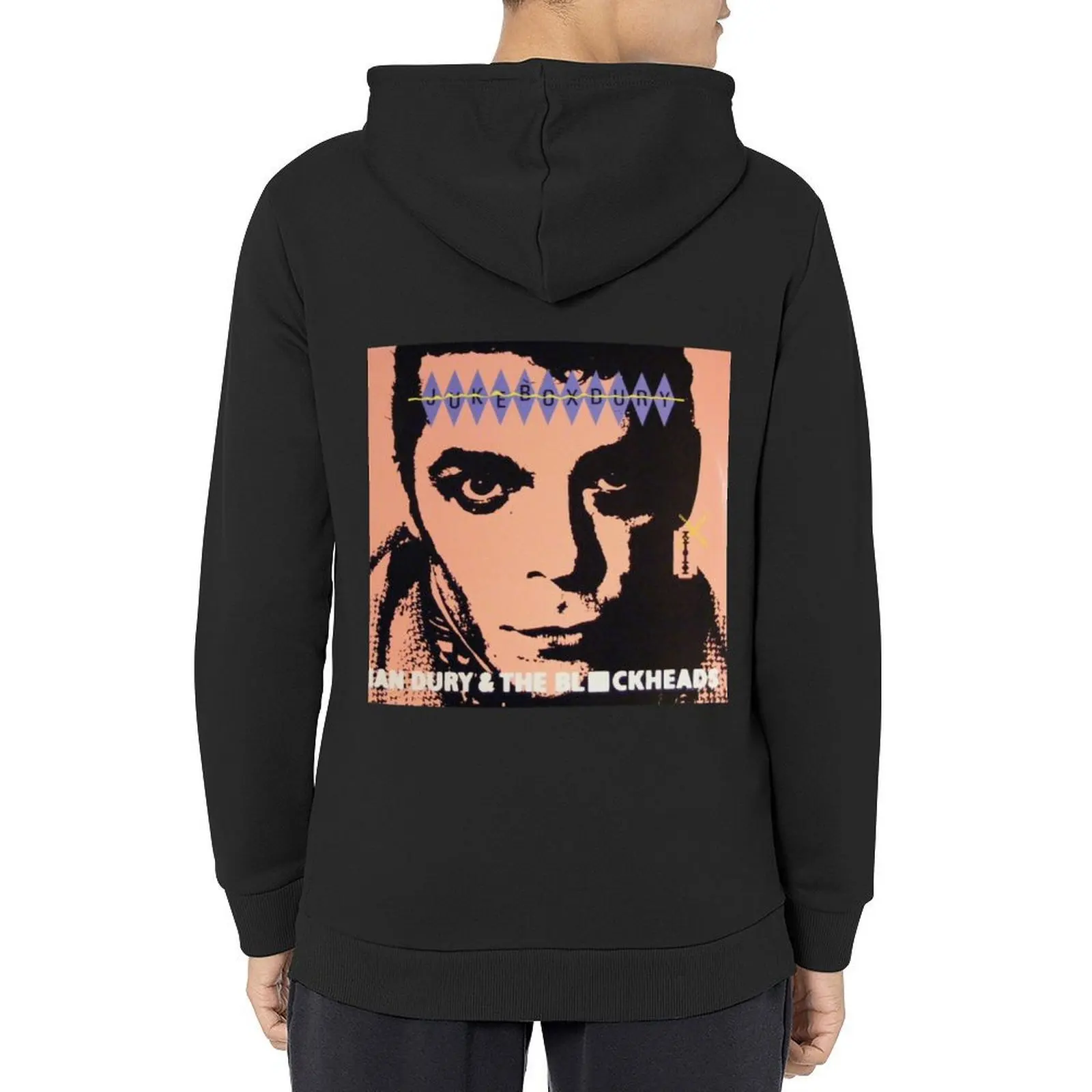 

Ian Dury And The Blockheads Sticker Hoodie male clothes clothes for men graphic t shirts men mens clothing tracksuit
