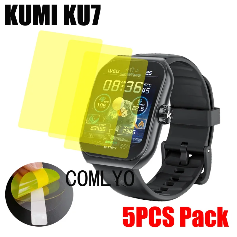 

5 шт., защитная пленка для смарт-часов KUMI KU7