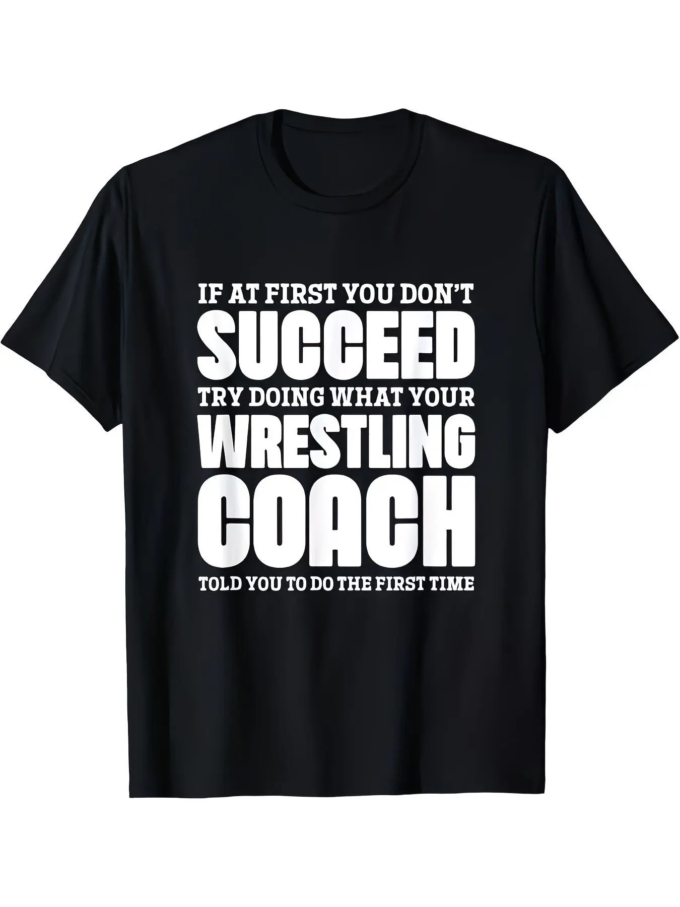 Wrestling Training T Shirt Heavy Duty Wrestler with Grappling Moves All Season Fit  Shirt for Coaches, Instructors, Casual Wear  Wrestling Practice ()