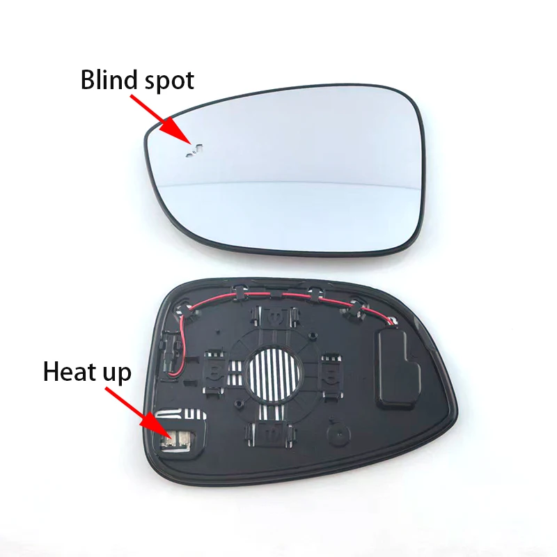Car Heated Side Rearview Mirror Glass With Blind Spot Warning For Honda Accord 10th 11th 2018 2019 2020 2021 2022 2023 2024 2025