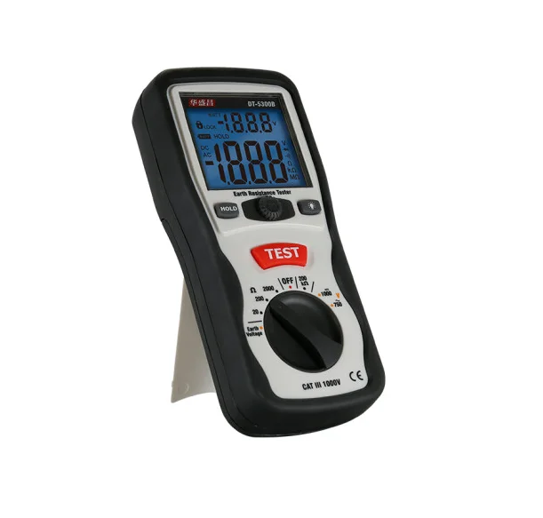 DT-5300B Digitale aardweerstandstester Vierdraads draagbare aardingsweerstandstester
