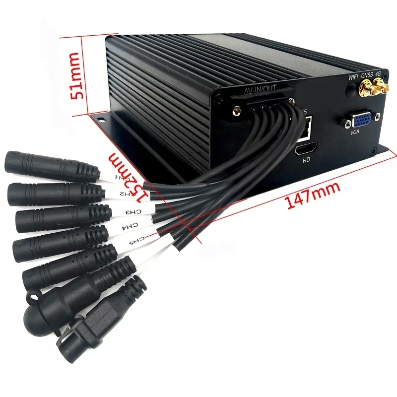 Hot sale 4CH 1080P STARVIS AHD Camera mobile dvr 4g Support HDD remote control GPS location
