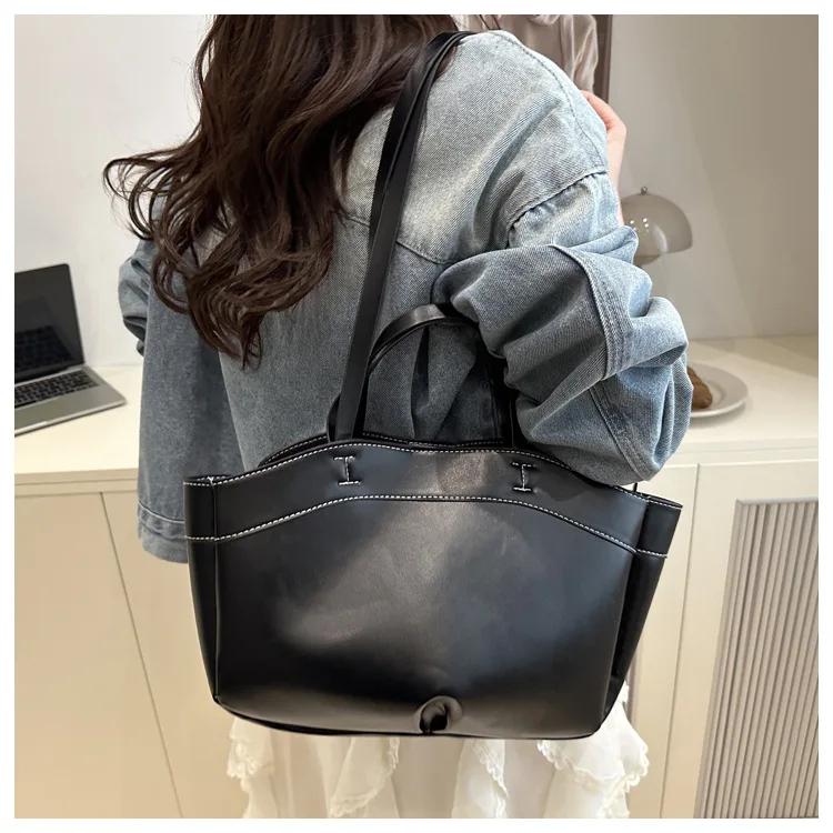 1 Stück Spezialtasche für Damen, große Kapazität, modische Joker-Umhängetasche, neue tragbare Handtasche für Pendler. – Detail 39