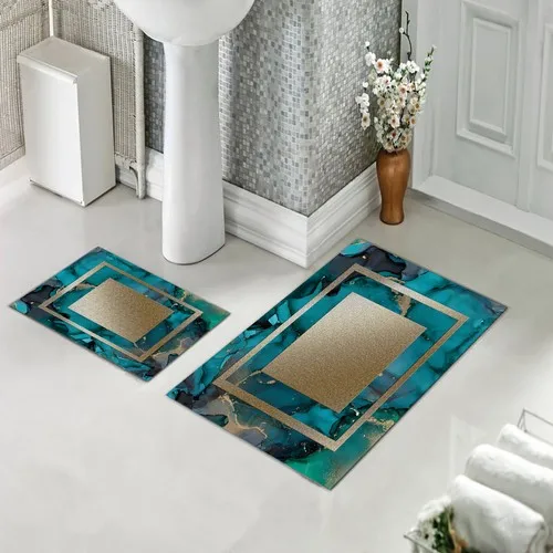 Halıforum Bath Mat Dual Toilet Seat Pad Non-Slip Bottom Bhs-282