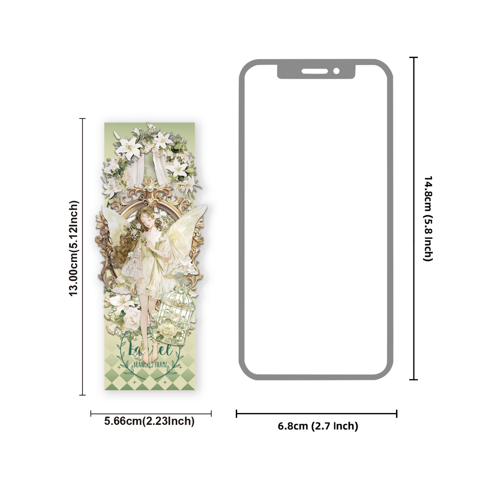 10 sztuk naklejek z zakładkami Green Field Forest Fairy do ręcznie robionych albumów, dekoracji DIY, książek i przyborów szkolnych