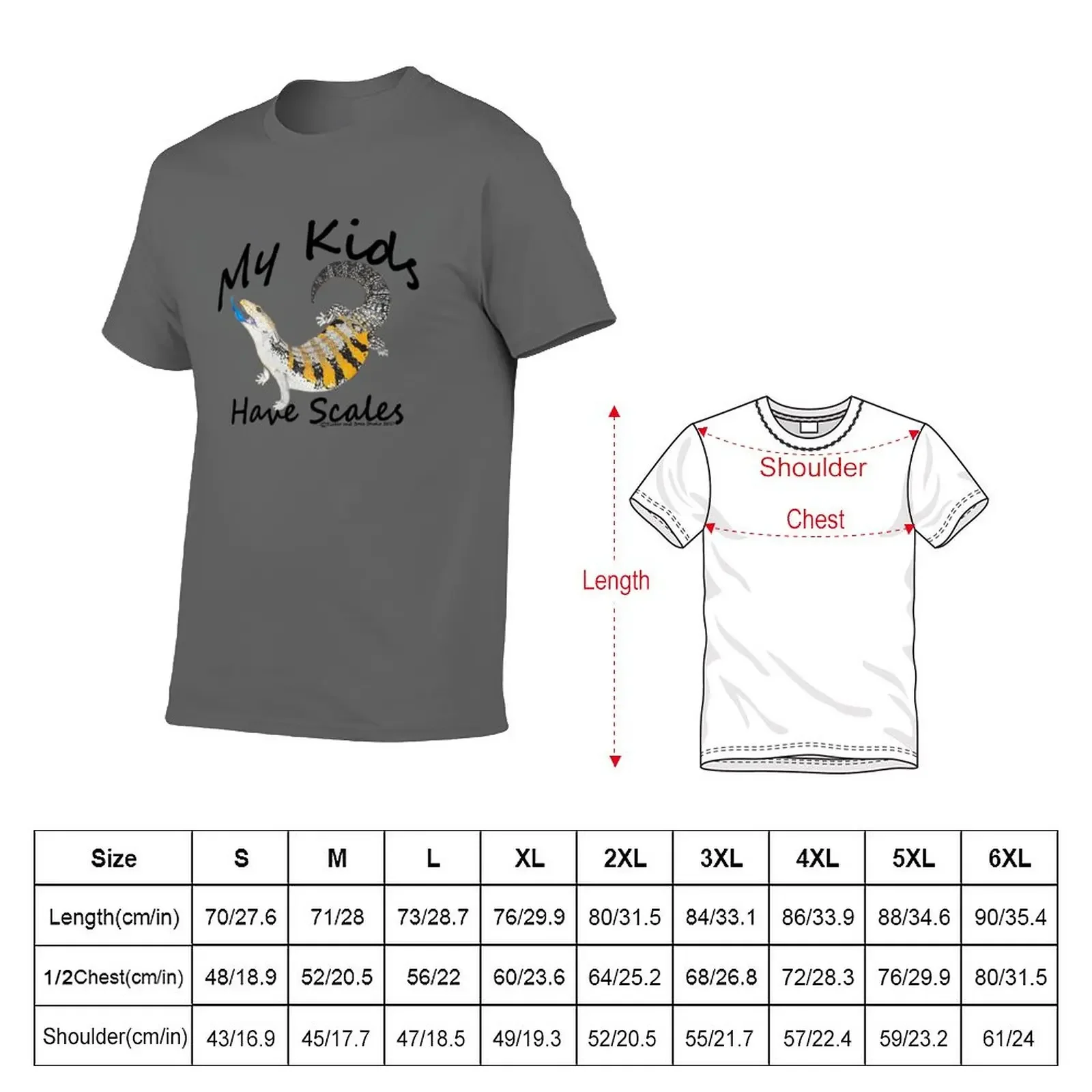 New My Kids Have Scales Blue Tongue Skink T-Shirt T-shirt for a boy korean fashion designer t shirt men