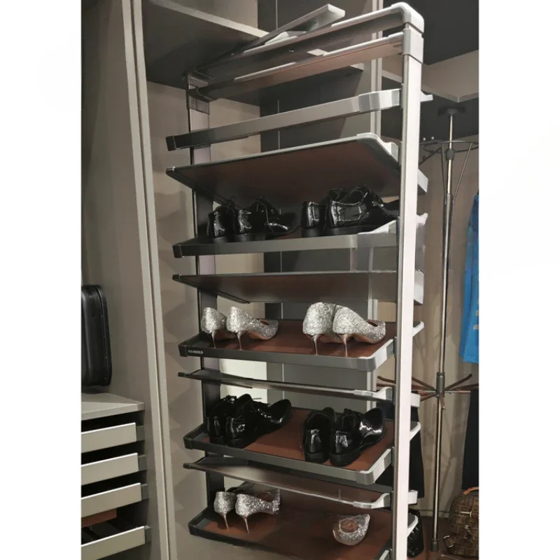 

A-series rotating shoe rack battle version wardrobe for 360 degree storage of home wardrobe push-pull wardrobe accessories