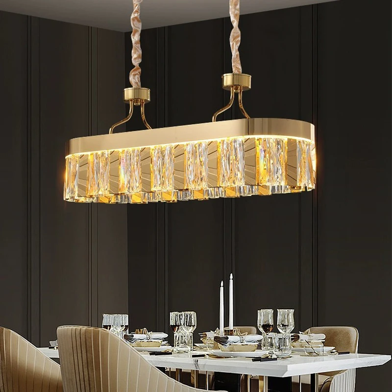 BOSSEN American LED ceiling crystal chandelier with electroplated gold colour for hall, bar, restaurant room decoration.