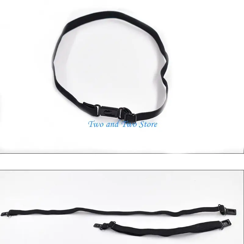 

HX6F 10Pcs DIY Accessories Bow Tie Adjustable Belt Elastic Strap Extender with Clip