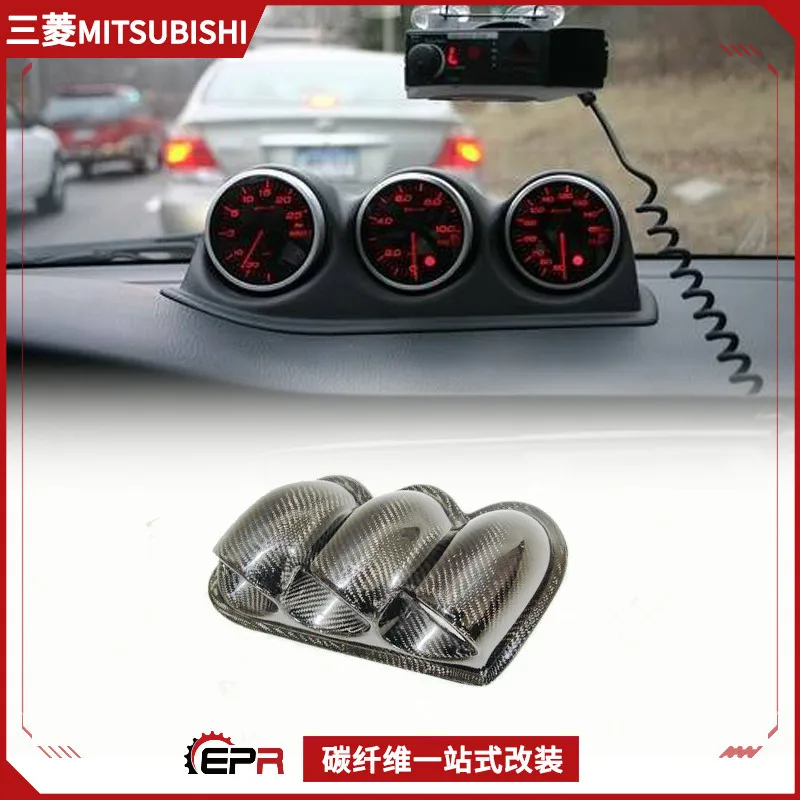 

Подходит для модифицированных деталей Mitsubishi Evolution7 8 9, держатель прибора центральной консоли, держатель стола с тремя отверстиями, корпус тахометра