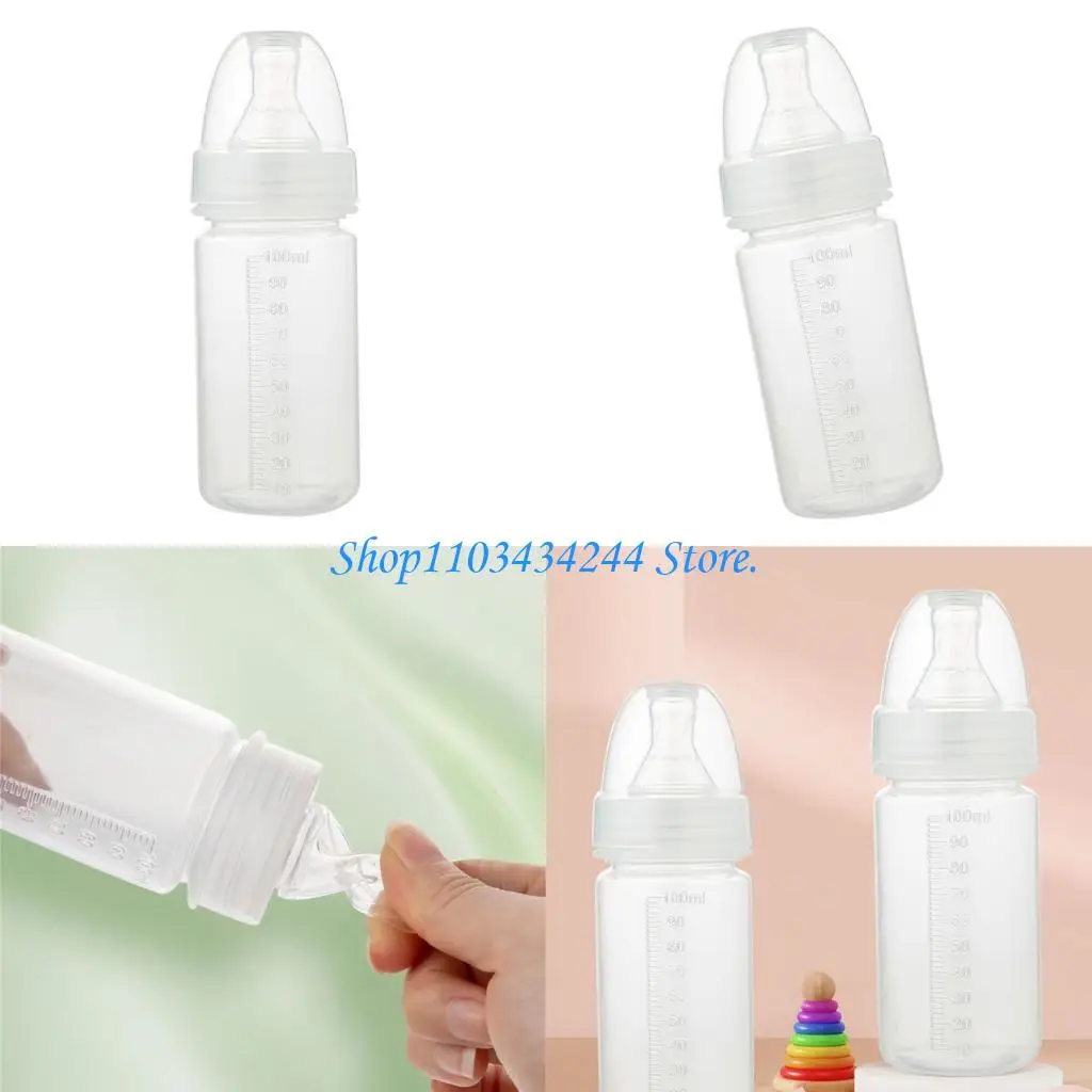 

Portable Infant Milk Bottle Single Time Use Design Soft Nipple Feature Baby Feeding Bottle for Delicate Skin Care
