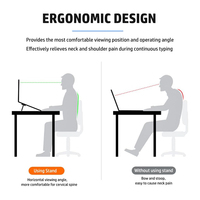 2/4Pcs Foldable Laptop Stand Portable Notebook Support Holder Adjustable Riser Cooling Bracket Universal for Laptop Tablet