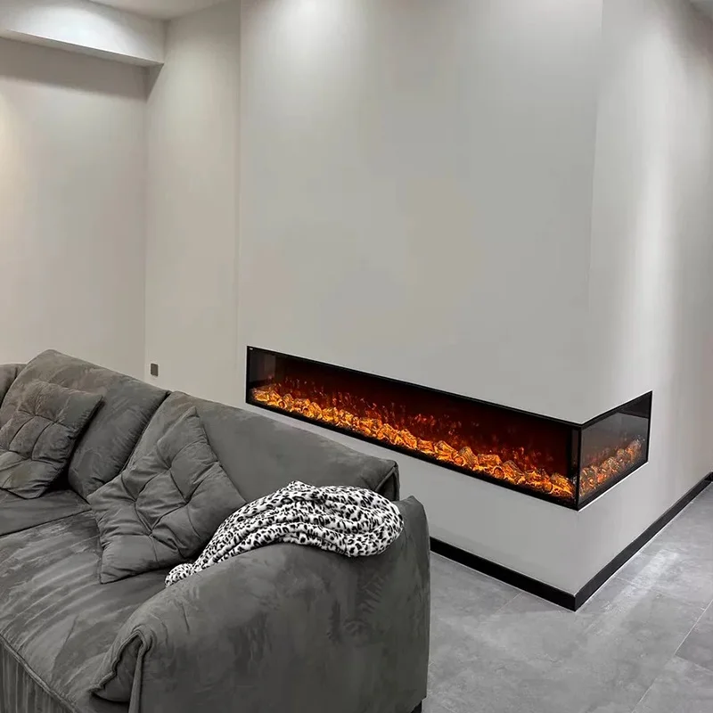 New Hot Sale Indoor Wall Insert Heating Artificial Fireplace 3d Led Light Electric Decorative Fireplaces Of Rooms