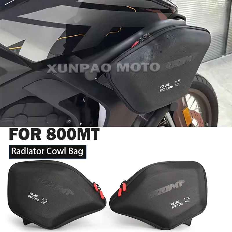 For CFMOTO 800MT Modified Motorcycle Radiator Cowl Bags MT800 Front Side Bag CF 800 MT 2022-2025 Waterproof Tool Placement Bag