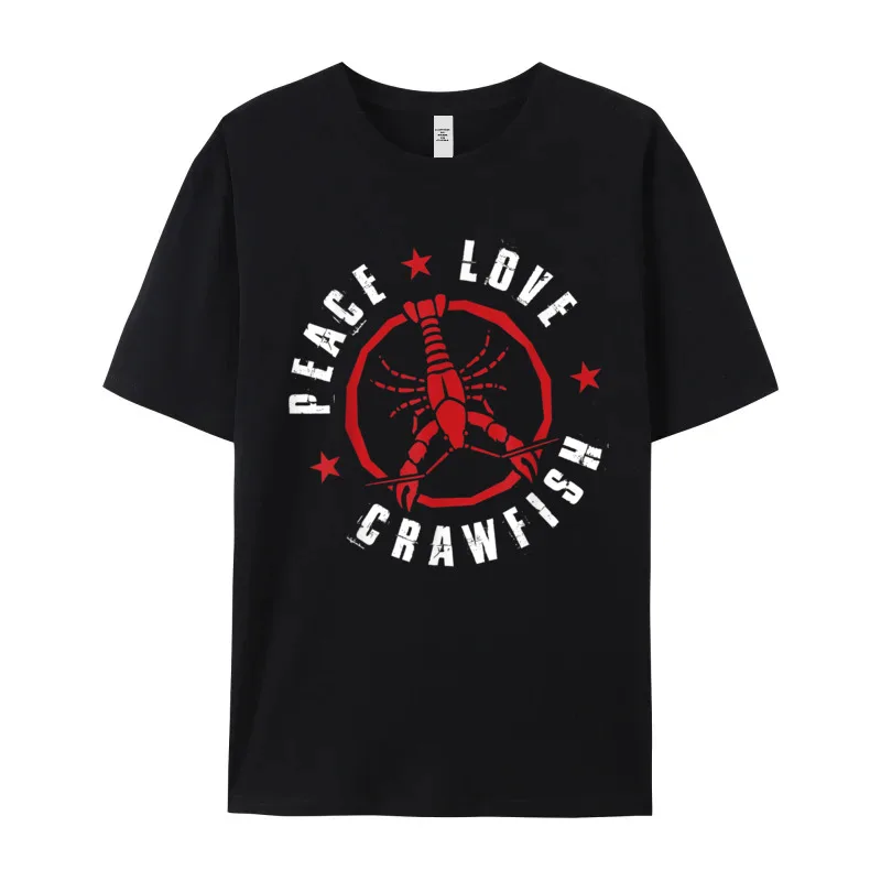 Crew Neck Funny Crawfish Boil Lover Tshirt Pure Cotton Female T-shirts Design Short Sleeve Tops Tees Newest Casual Tees