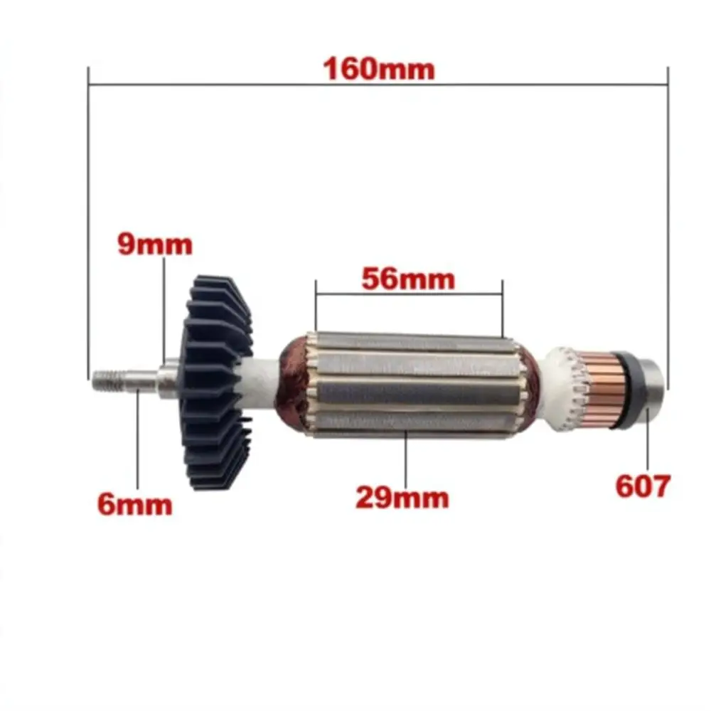 Precision Power Tool Motor Armature Rotor Compatible With For Makita GA5030 GA4530 GA4030 GA5034 GA4534 GA4031 Repair Accessory