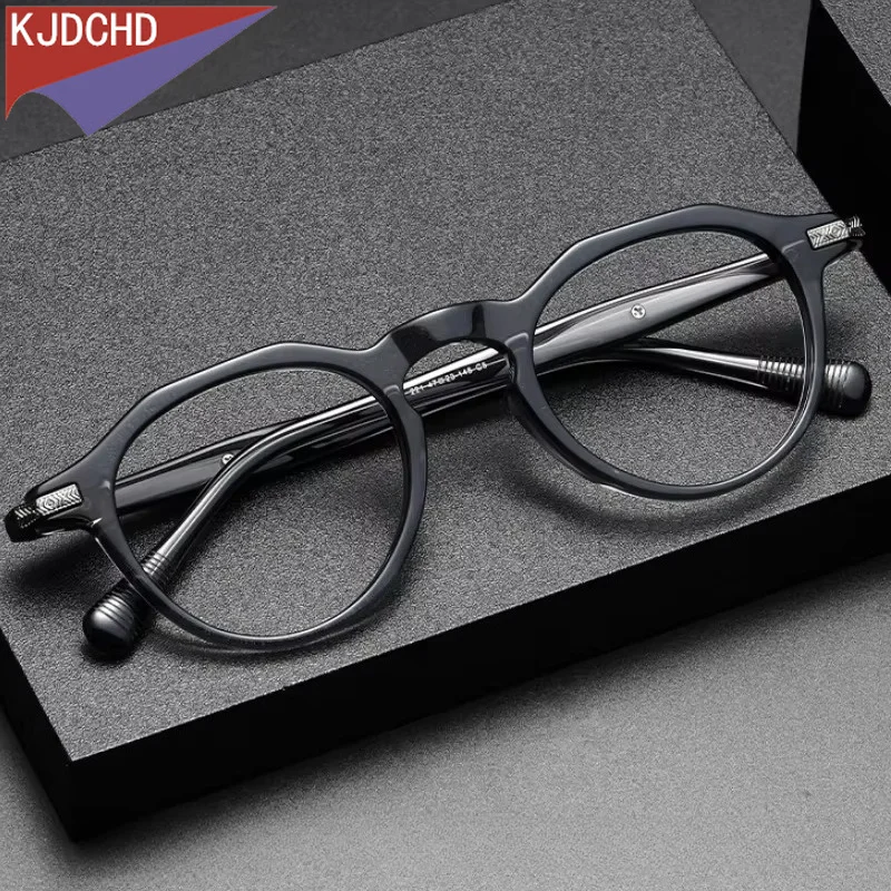 KJDCHD Retro Irregular Men's Glasses High Quality Acetate Fashion Trend Designer Optical Prescription Eyeglasses Frames Women