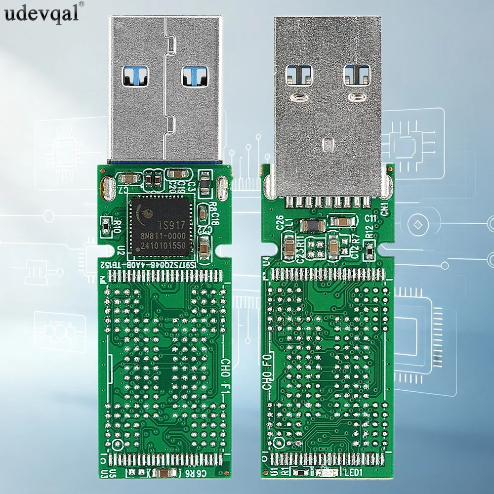 DIY 1PC IS917 PCBA for NAND Flash Weldable USB3.0 U Disk TSOP48 BGA132 BGA136 BGA152 Chips PCB Main Controller