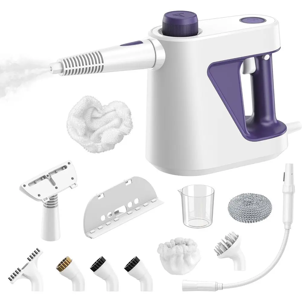 

Steam Cleaner for Home, Car, and Detailing with 13-Piece Kit